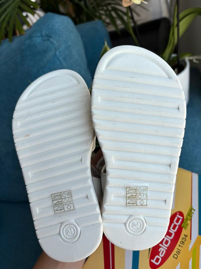 Sandales neuves gris irisée Balducci 24 - photo numéro 7