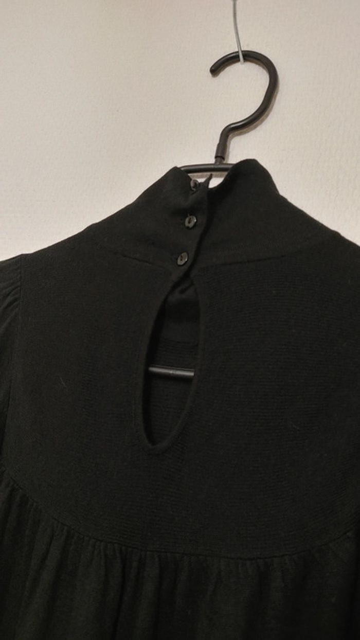 Belle robe col haut manches longues coupe droite en laine mélangée marque GAP taille 36 - photo numéro 6