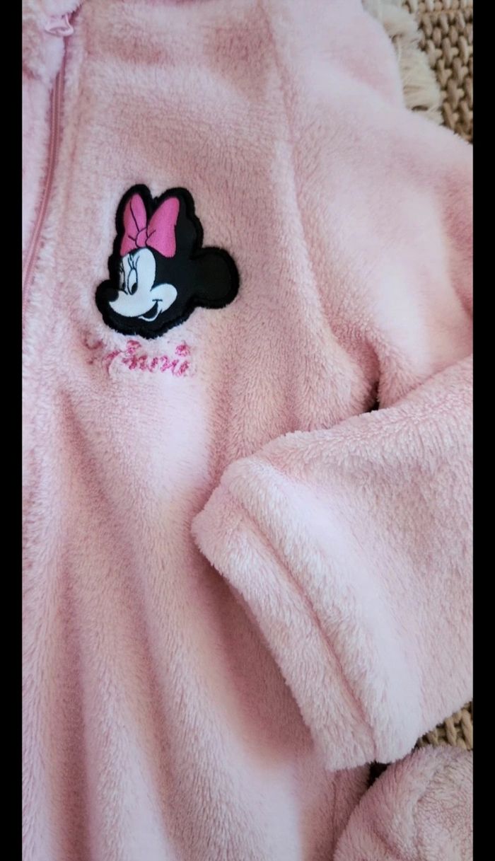 Pyjama Combinaison Bébé fille 12mois Disney Minnie Rose - photo numéro 4
