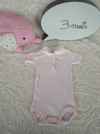 Body manches courtes Fille 3 mois Pour des bisous des câlins Chats Petit bateau 100% coton