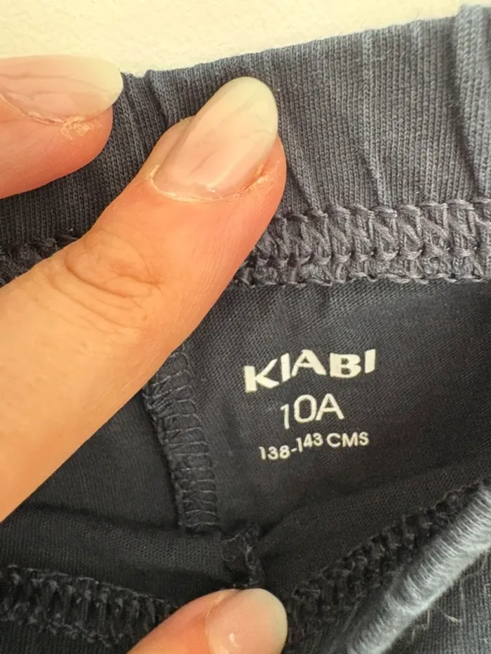Legging fille 10 ans Kiabi bleu nuit - photo numéro 2