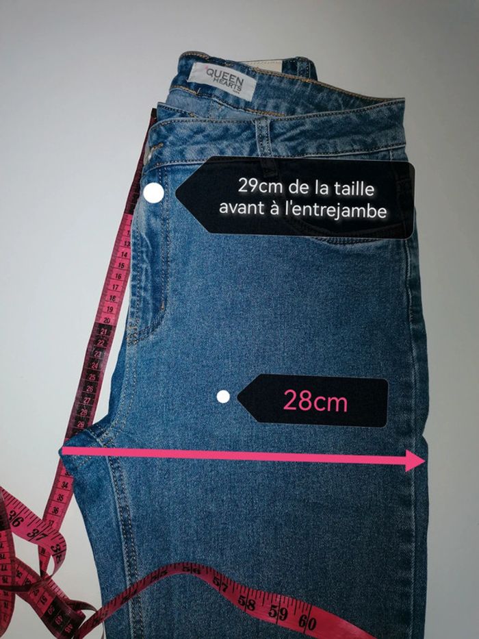 Jeans bi-couleurs M Queen Hearts - photo numéro 12