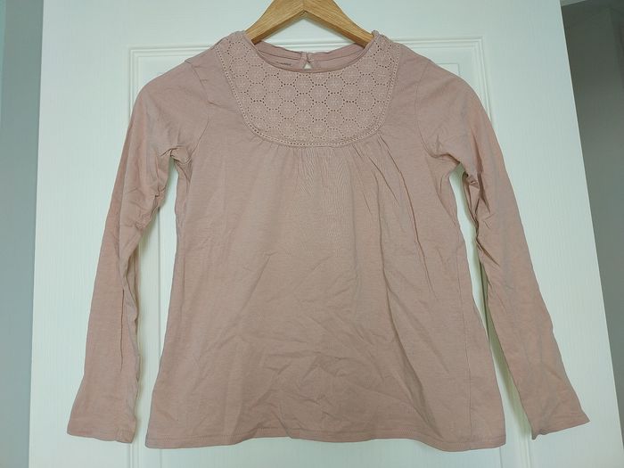 T-shirt manches longues rose