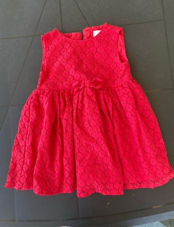 Robe à dentelle de cérémonie, soirée, 6 à 9 mois