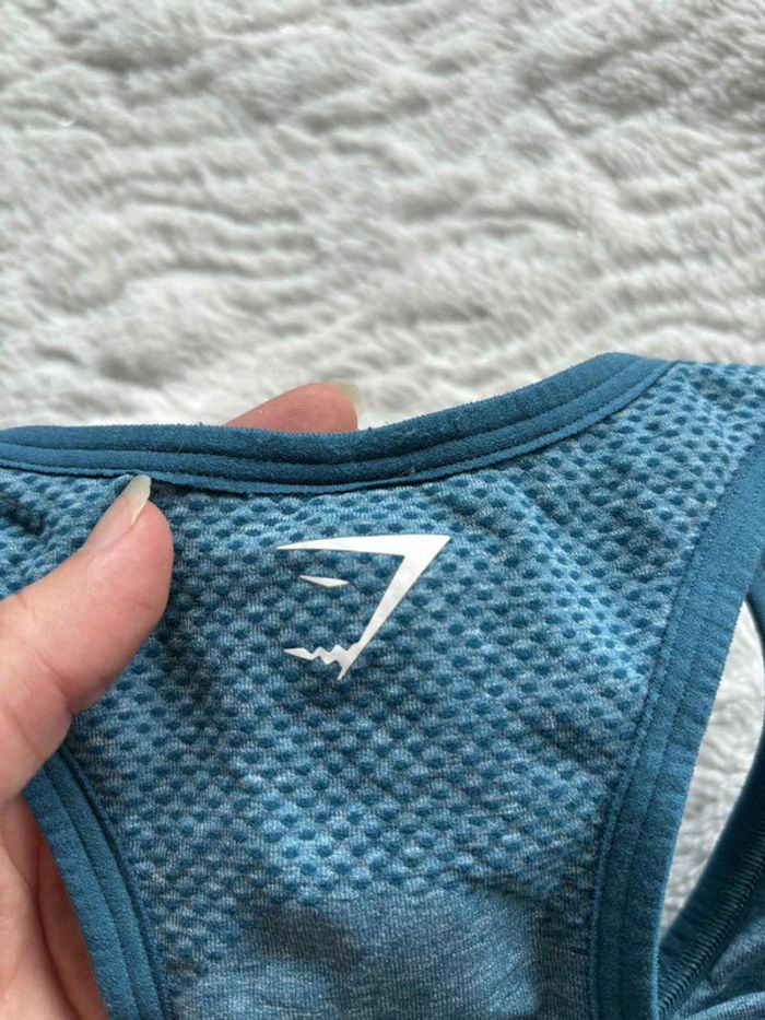 Ensemble Gymshark Vital Seamless – Brassière Legging taille haute Bleu Turquoise M/38– Comme Neuf - photo numéro 7