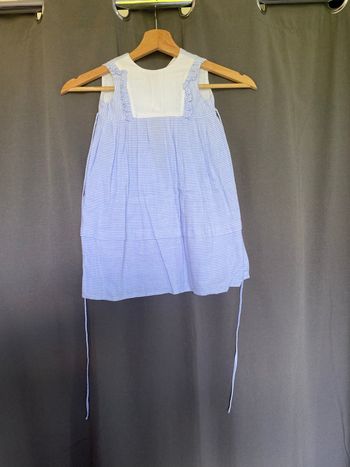 Robe rayée bleu et blanche