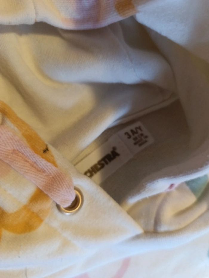 Robe Orchestra taille 3 ans cœur avec capuche - photo numéro 4