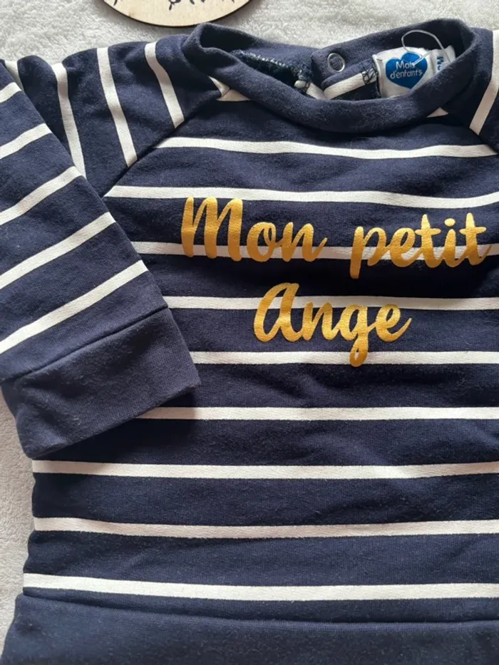 Haut manche longue 6 mois mot d’enfant - photo numéro 2
