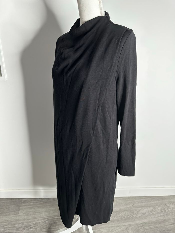 Robe drapée noire COS T38 M