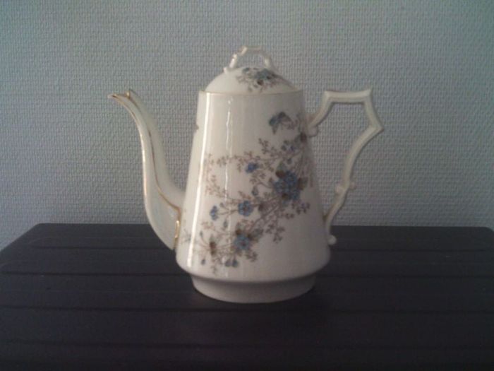 Cafetiére porcelaine Bertin Tissier Rue de Rivoli Paris 90