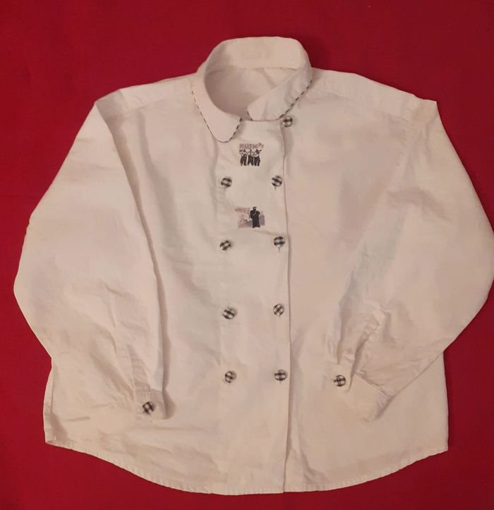 Joli chemisier "jazz" vintage fillette. 6 ans.