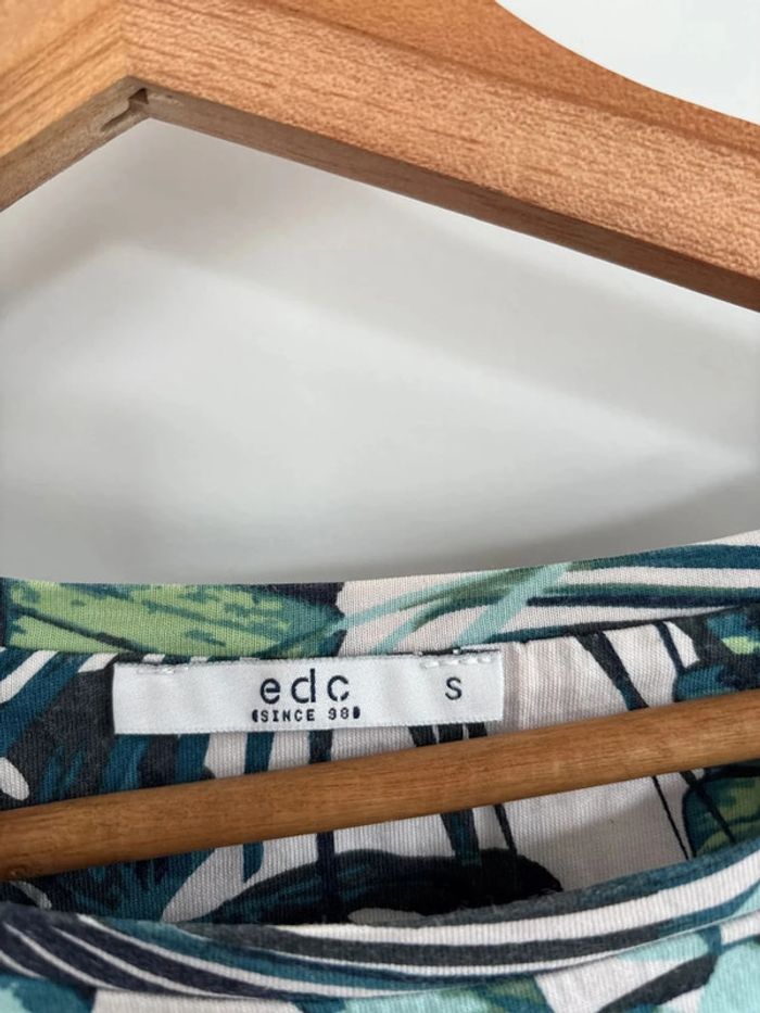 T shirt imprimé feuilles - EDC taille S - photo numéro 2