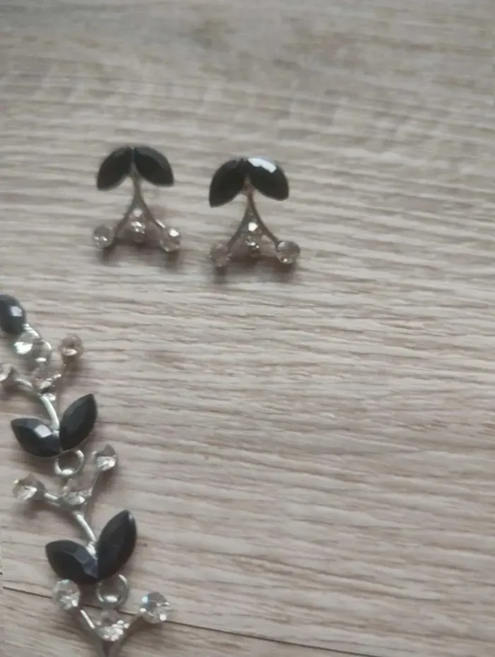 Parure collier + boucles d'oreilles - photo numéro 3
