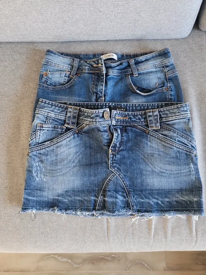 Lot de 2 jupes en jeans - photo numéro 2