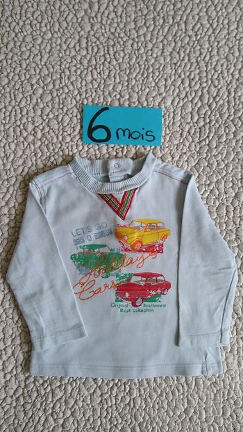 Tee-shirt manches longues 6M