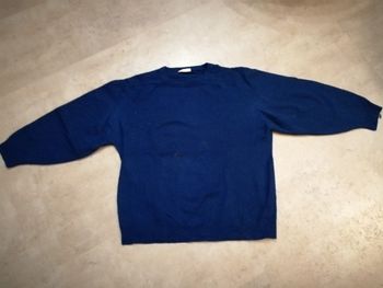 pull marine Taille L Phildar mixte