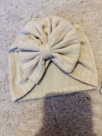 Lot de 2 turbans / chapeau avec nœud papillon
