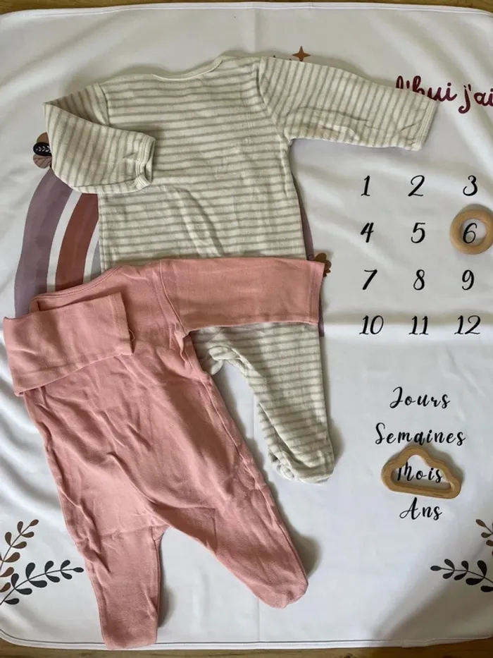 Lot de pyjamas bébé fille Pat et Ripaton – Taille 6 mois - photo numéro 4