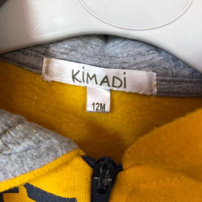 Gilet à capuche moutarde  12 mois Kimadi - photo numéro 4