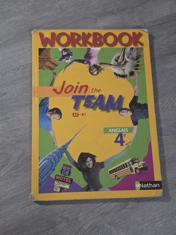 Workbook d’anglais 4e Join the Team A2-B1 – Nathan