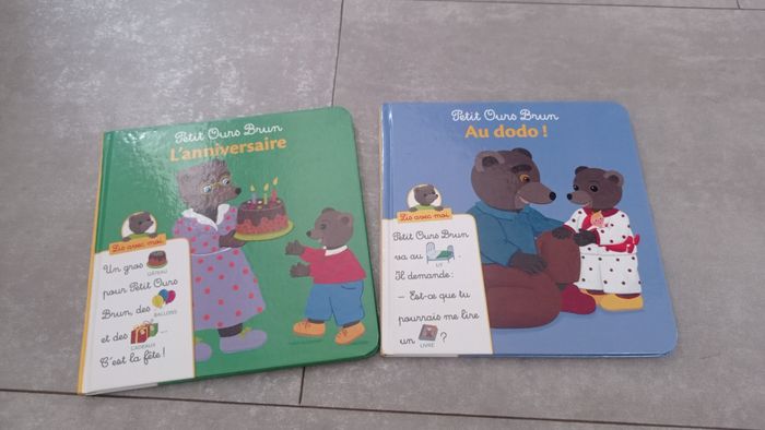 2livres  petit ours bruns