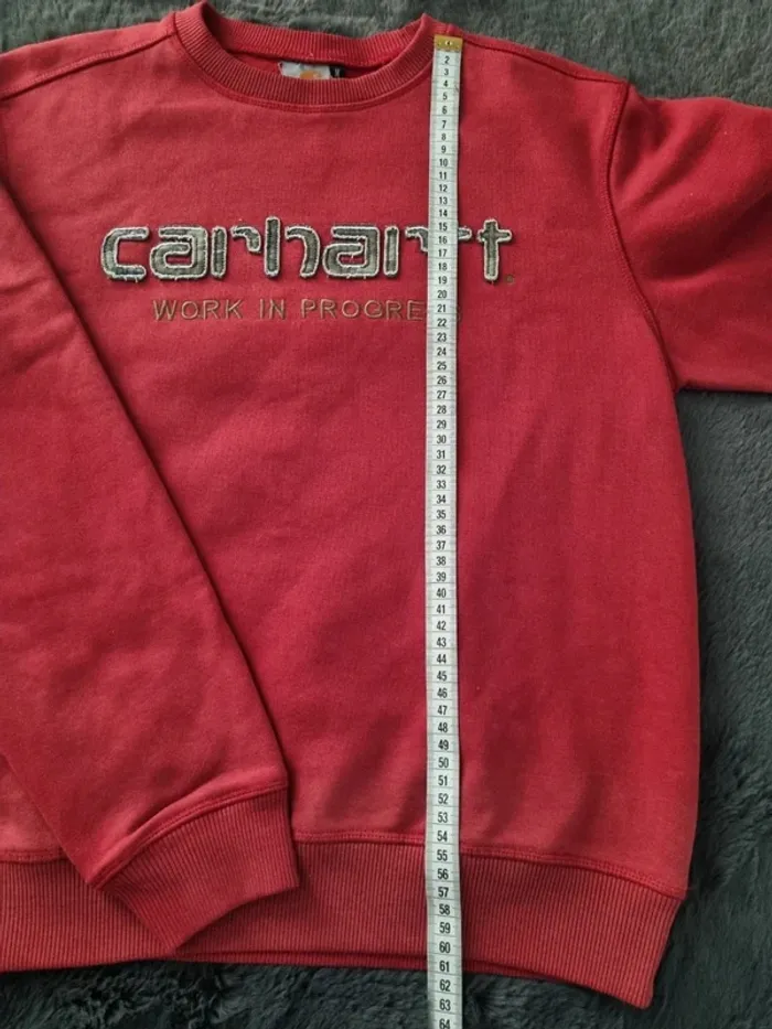 Sweat Carhartt rouge – Taille M Hommes - photo numéro 5