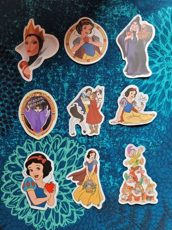 Autocollants blanche neige