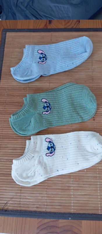 Lot 3 paires Socquettes stitch taille 33-34