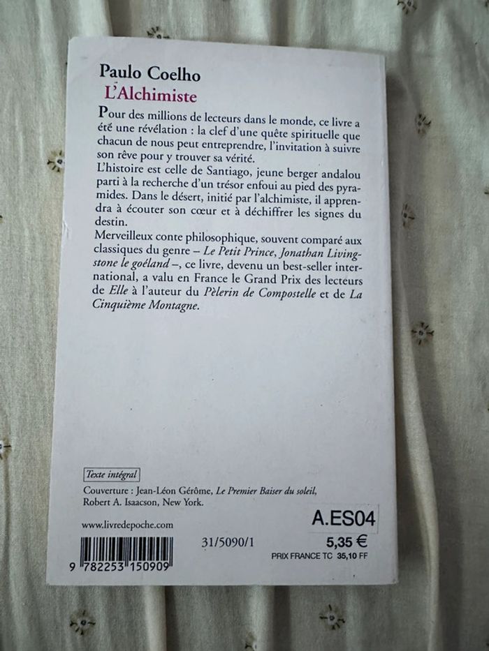 Livre de Paulo Coelho L’Alchimiste - photo numéro 3