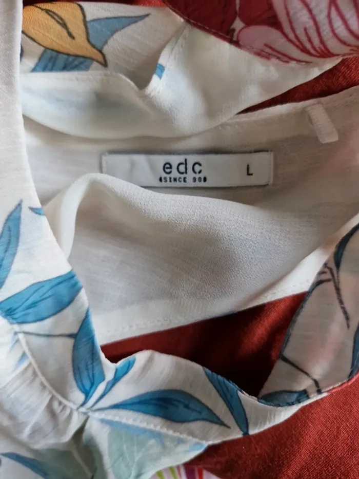 Blouse fleurie Esprit – Taille L – neuve - photo numéro 4