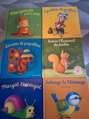 Lot de 6 livres antoon krings les petites bêtes
