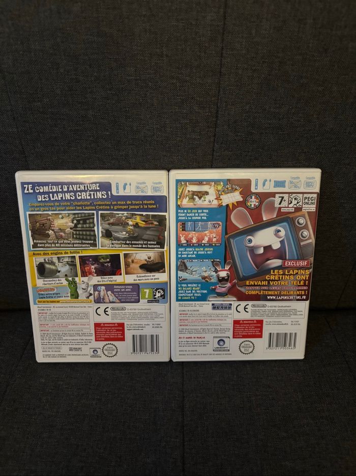 Lot 2 jeux lapins crétins  Wii - photo numéro 2