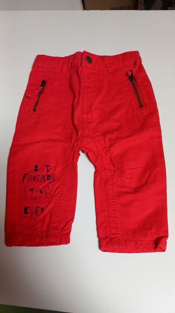 Pantalon rouge 6 mois