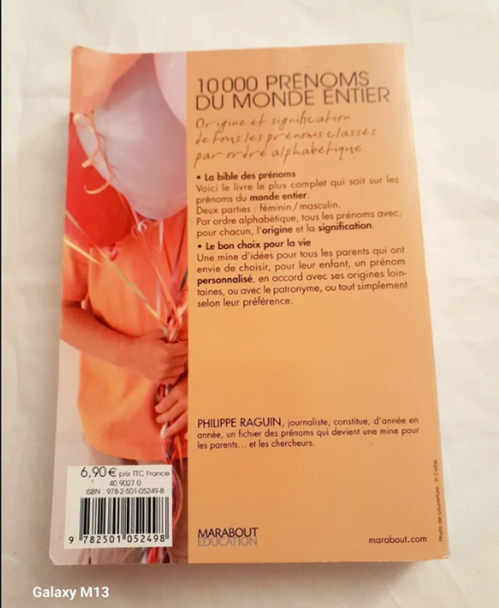 10 000 Prénoms du monde entier Philippe Raguin - photo numéro 2