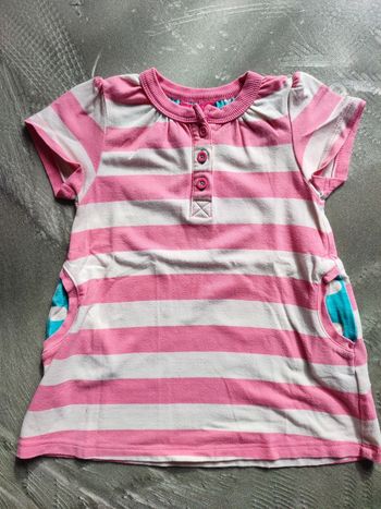 Tunique rayée fille 74 cm 1 an