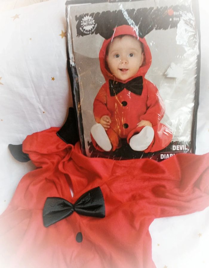 Déguisement costume bébé baby babies enfant diablo diablotin diable devil diablillo fiesta 6 12 9