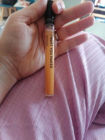 Brume pailletée dorée neuve I want you naked 12ml