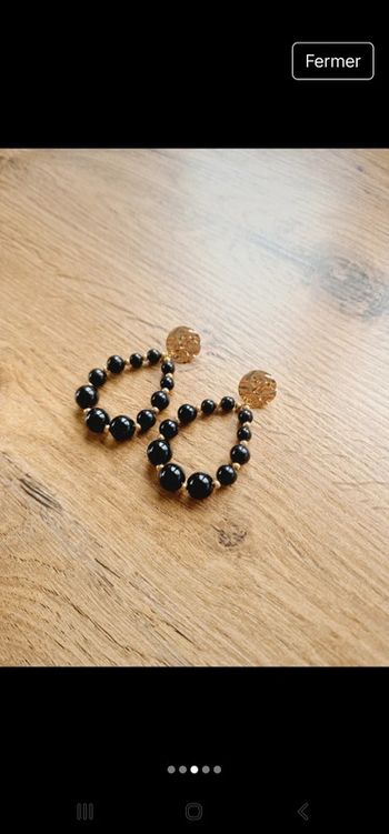 Magnifique boucles d'oreilles acier inoxydable neuve