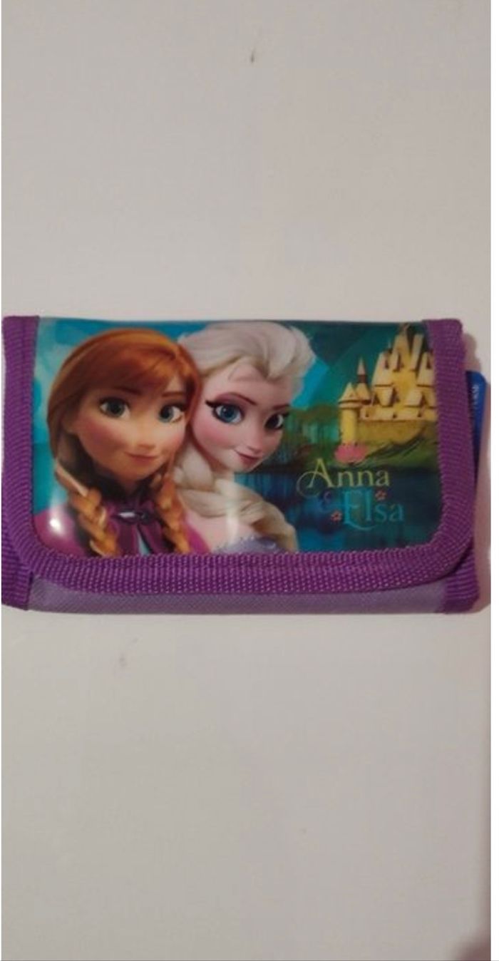 Porte monnaie neuf Anna et Elsa la reine des neiges