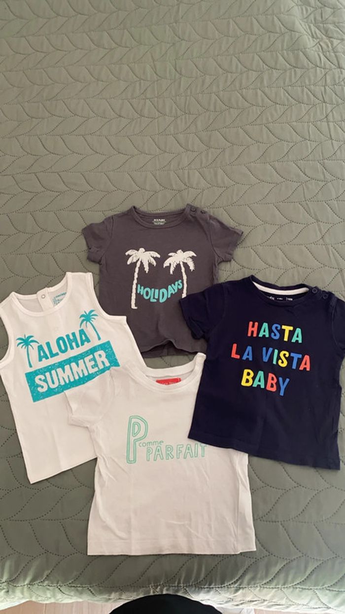 Lot t shirt 18 mois