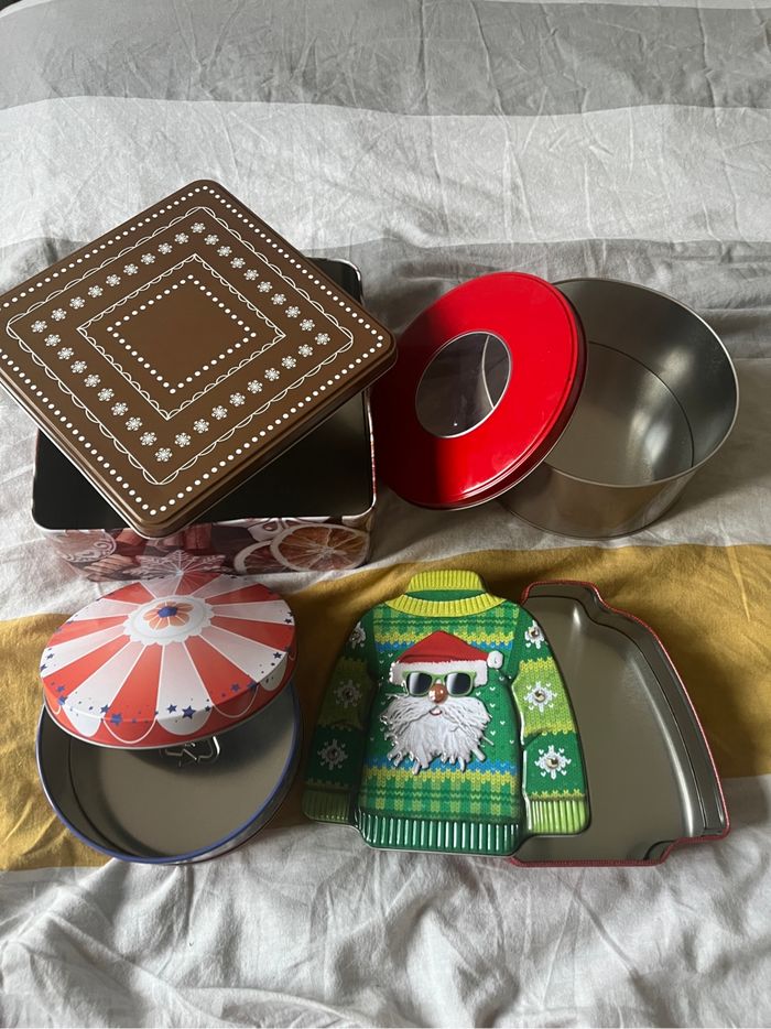 Lot de 4 boîtes métal - photo numéro 2