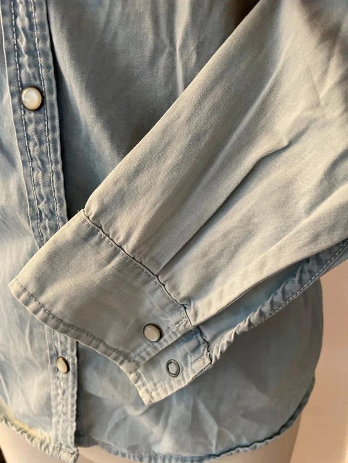 Chemise façon jean très douce - photo numéro 4