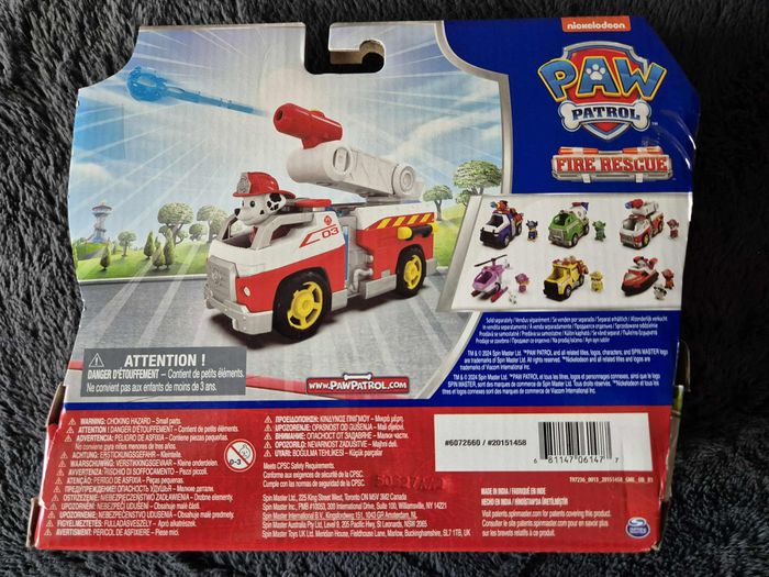 Figurine et véhicule Paw Patrol Pat’Patrouille Fire Rescue Marcus - photo numéro 4