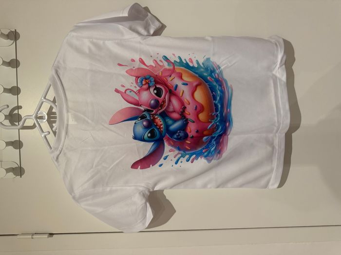 Tee-Shirt blanc Stitch - photo numéro 4