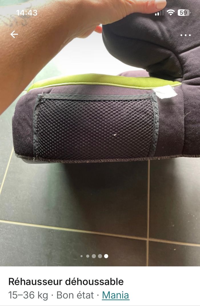Réhausseur déhoussable 15/36 kg - photo numéro 8