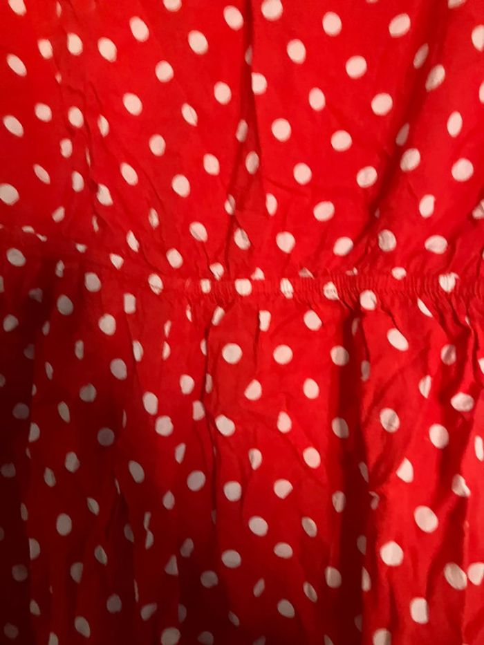 Combishort fluide à pois style rétro noué devant - photo numéro 7