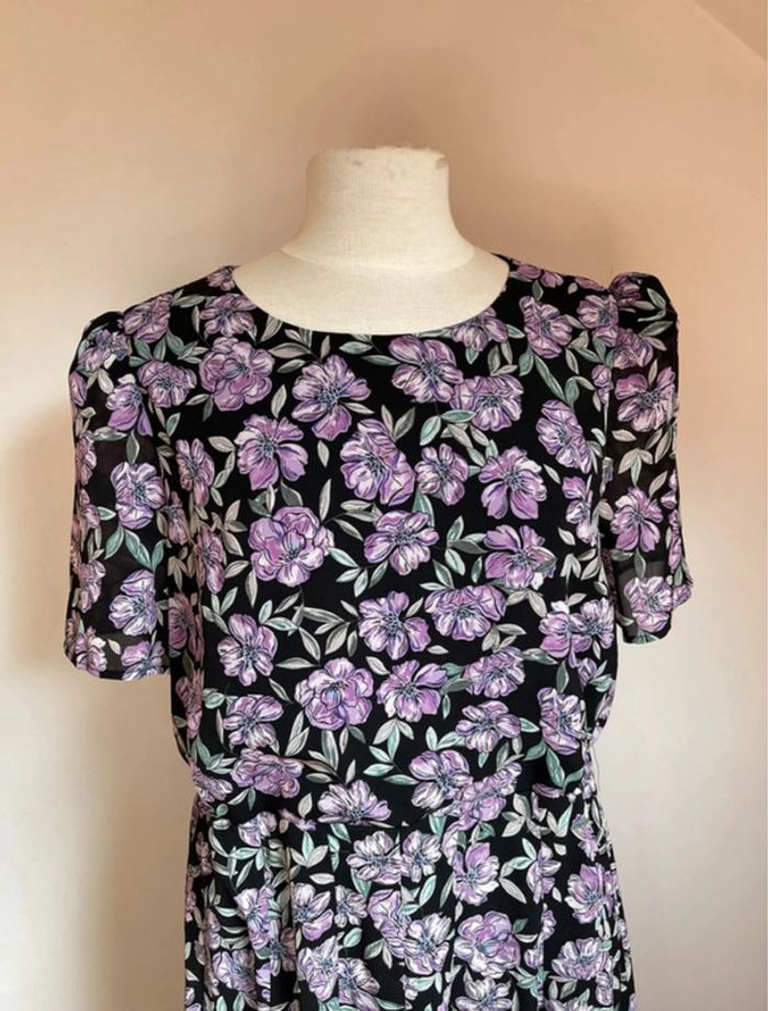 Superbe robe fleurie Camaieu 🌸 XL 42 - photo numéro 4