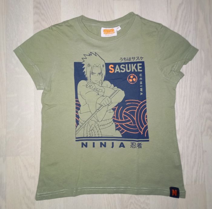 Tee-shirt kaki Ninja Naruto 
T. 8 ans