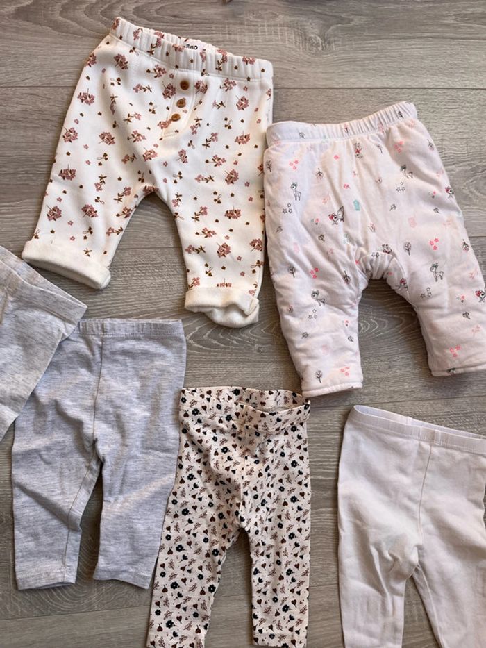 Lot 6 pantalons /leggings 3 mois