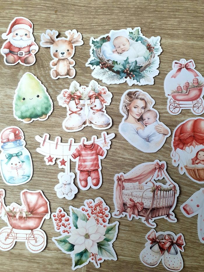 Die cut naissance noel scrapbooking - photo numéro 3